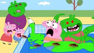 Granny And Grandpa Pig Turn Into Zombie? Peppa Run NOW ‍️  Peppa Pig Funny Animation