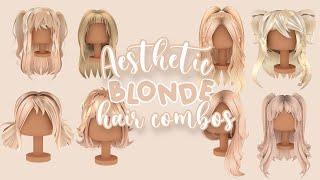 Aesthetic Blonde hair combos Roblox