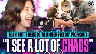 Leah Gotti Reacts To Amber Fields Workout  Misfits Mixer