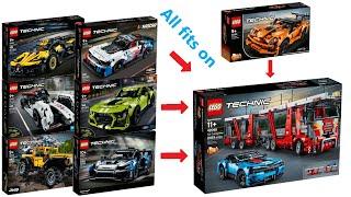 ALL LEGO Technic Cars that fits on the 42098 Car Transporter CompilationCollection Speed Build