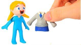 BABY ELSA NEW OUTFIT  SUPERHERO PLAY DOH CARTOONS FOR KIDS