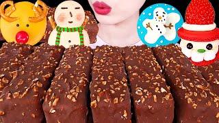 ASMR MUKBANG｜GODIVA CHOCOLATE ICE CREAM MACARON 고디바 초콜릿 아이스크림 크리스마스 마카롱 EATING SOUNDS 디저트 먹방