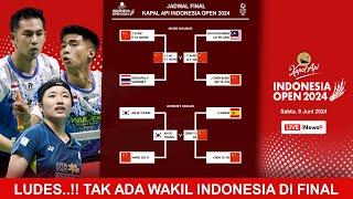 LUDES.. TAK ADA WAKIL INDONESIA. Hasil Lengkap Semifinal Indonesia Open 2024 #indonesiaopen2024