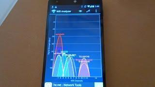 How to use Wifi Analyzer app on Android Tutorial demo by geoffmobile
