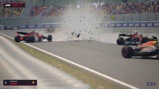 THE BIGGEST CRASH IN F1 MANAGER 23