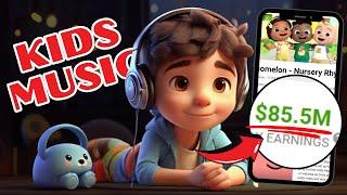 How to make money on YOUTUBE with AI childrens music videos? Monthly income $1 million
