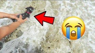 PUPPY ALMOST DROWNS AT THE BEACH **CAUGHT ON CAMERA  Perkyy and Honeeybee