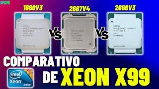 O REI DOS XEON? COMPARATIVO DE CPU XEON 1660V3 VS 2666V3 VS 2667V4 QUEM GANHA?