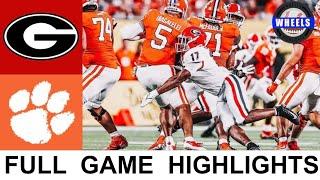 #5 Georgia vs #3 Clemson Highlights  College Football Week 1  2021 College Football Highlights