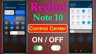 How to Change Redmi Note 10 Control Center  Redmi Note 10 New Control Center Settings