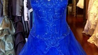 Royal Blue Wedding Dress