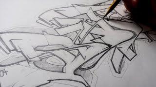 How to draw a Graffiti piece