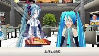 【MMD talkloid】 Miku hates leeks?