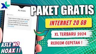 🟢 Cara Dapat Paket Internet Gratis XL 20 GB Terbaru 2024  KUOTA GRATIS XL TERBARU