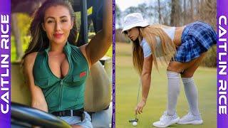 Meet Caitlin Rice who breaks every golf course rule with her daring outfits