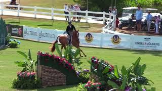 Winning Round $50000 USHJA International Hunter Derby Handy Round