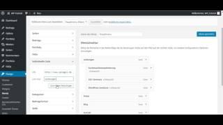 Elternelement im WordPress Menu nicht klickbar machen  WordPress Tutorial