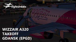 P3Dv5.1 FSLabs Wizz Air A320 - Stunning Departure out of Gdansk EPGD-EGGW  TwitchVOD