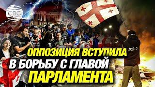 Началось Оппозиция Грузии пригрозила свергнуть власти в Тбилиси бушуют протесты