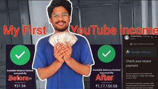 My First YouTube Payment 2024  My First Payment From YouTube  My First YouTube Income