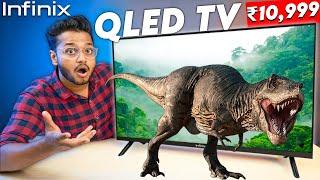 I Bought Best Smart TV with QLED Display Under ₹11000 Only  20W Speaker  Infinix W1 QLED TV