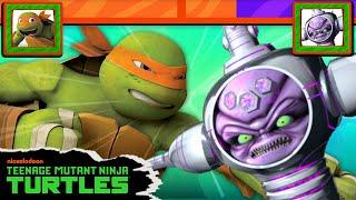 TMNT Fight Scenes WITH HEALTHBARS   vs. Kraang Metalhead + More  Teenage Mutant Ninja Turtles