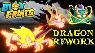 Dragon Rework is HERE Blox Fruits Dragon Rework Update