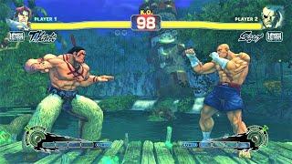Another Bullying...Chief Thunder Hawk vs Sagat Hardest AI - Ultra Street Fighter IV