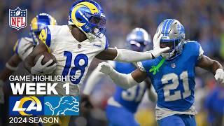 Los Angeles Rams vs. Detroit Lions Game Highlights  NFL 2024 Season