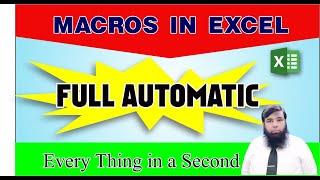 How To Use Macros in MS Excel - MS Excel Tutorial in Urdu  Hindi.