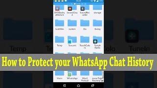 How to Protect your WhatsApp Chat History