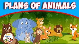 PLANS OF ANIMALS - English Story  Stories For Kids  Moral Stories In English  English Cartoon