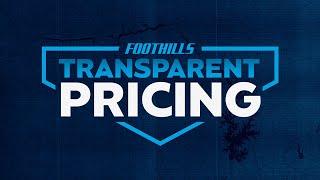 Transparent Pricing  Foothills Marine