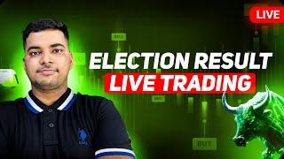 5  JUNE  ELECTION LIVE TRADING  LIVE MARKET ANALYSIS NIFTY PREDICTION  @KundanTrader