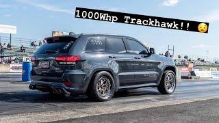 1000WHP Trackhawk 9sec 14 Mile Attempt *Insane Launch*