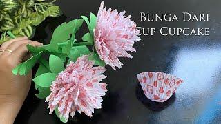 Ide Kreatif Membuat Bunga dari Kertas Cup CupCake Kertas Roti