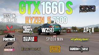 GTX 1660 Super + Ryzen 5 7600  Test in 14 Games - Ryzen 5 7600 non X Gaming