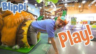 Blippi at the Indoor Playground to Learn Colors & Numbers  Educational Videos for Toddlers