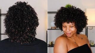 My First Wash N Go After My Big Chop  My Journey To Waist Length Natural Hair