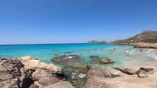 A fantastic 4K footage of Falassarnas lovely consecutive sandy beaches in Crete Greece