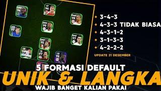 WAJIB BANGET KALIAN PAKAI INILAH 5 FORMASI TERBARU UNIK & LANGKA   UPDATE 21 DESEMBER