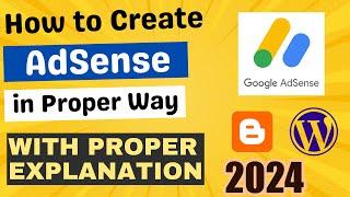 How to Apply for AdSense Account  Create Google AdSense Account in Proper Way 2024