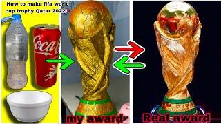 How To Make FIFA World Cup Trophy Qatar2022 with aluminum foil #mrsanrb #qatar2022 #worldcup