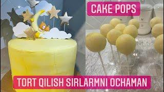 TORT TAYYORLASH SIRLARIM  CAKE POPS TAYYORLAYMIZ  BOLALAR UCHUN TORT  ZAKAZGA TORT