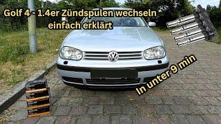 Golf 4 - 1.4er 75PS Zündspulen selber wechseln - Super leicht #vw #golf