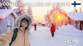 Life on the NORTH POLE in the COLDEST VILLAGE of Europe  Crazy Experience 