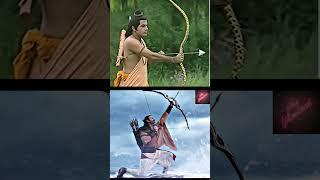 Ramayana and Adipurush Scenes #shorts #prabhas