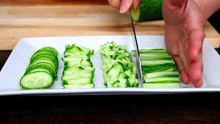 Cucumber Cutting Skills  Fruit Carving  Cucumber Food Art  Party Garnishing