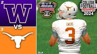 Texas vs. Washington  2024 Sugar Bowl Simulation  College Football Playoff  NCAA 14 Revamped Mod