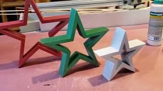 Wooden Star DYI - super easy - basic tools